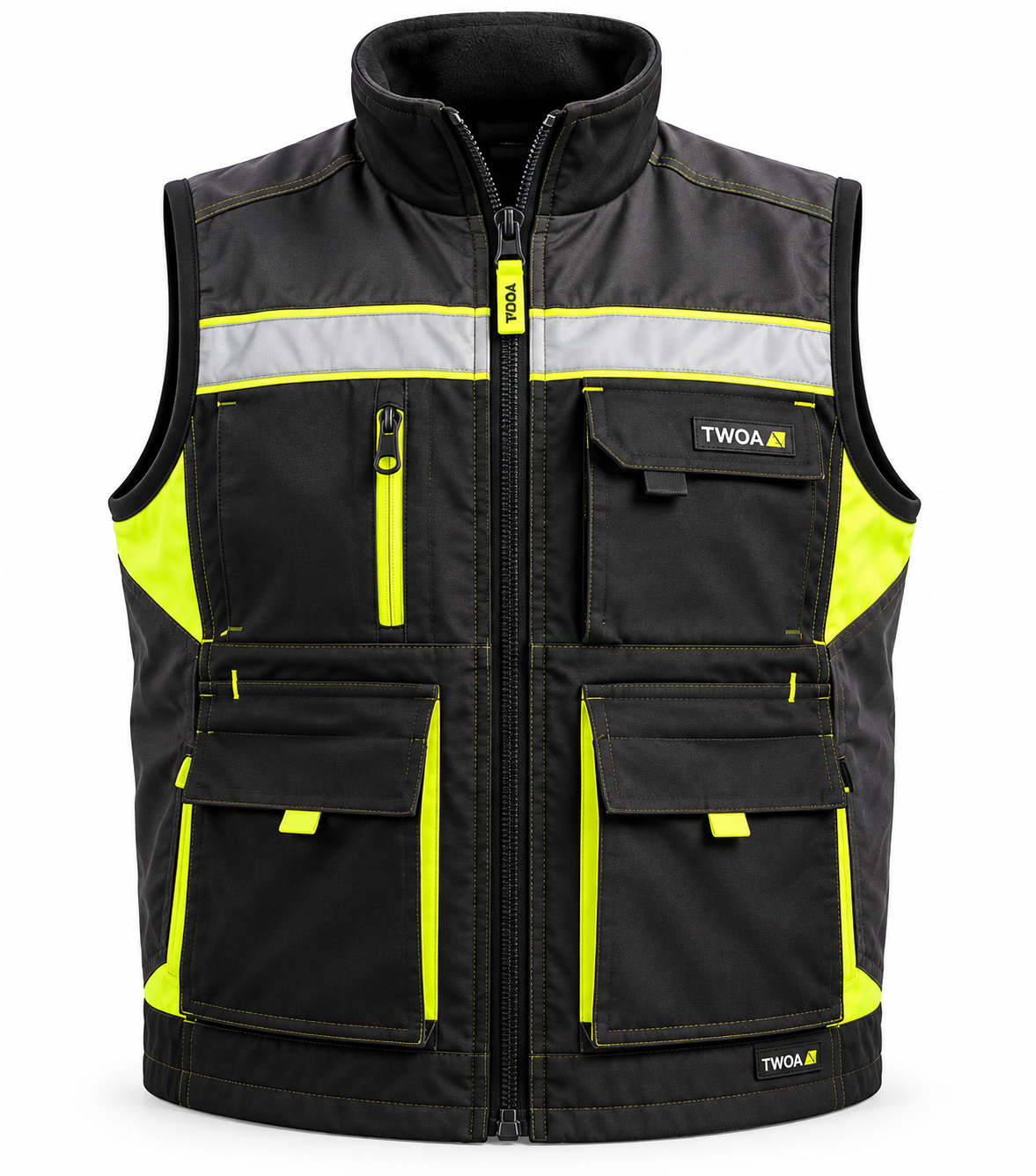 Tw-2400 Twoa Workwear 7x7 Gabardin Kumaş Yelek