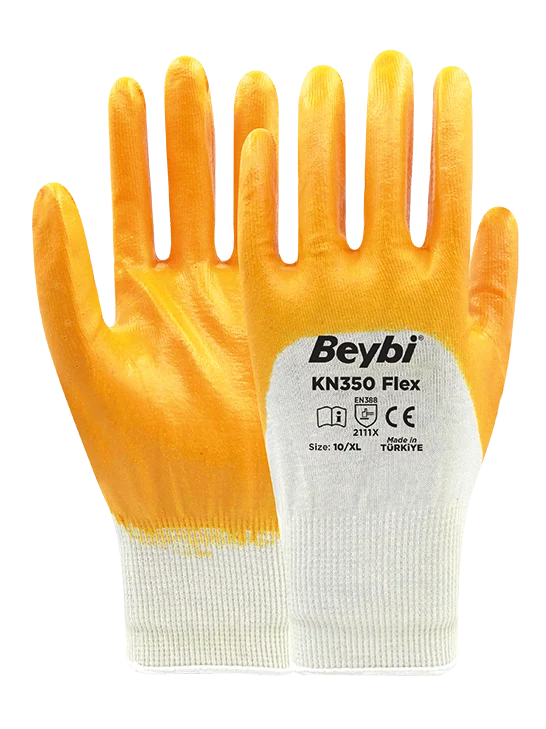 Beybi Kn350 Flex Sarı Nitril Eldiven