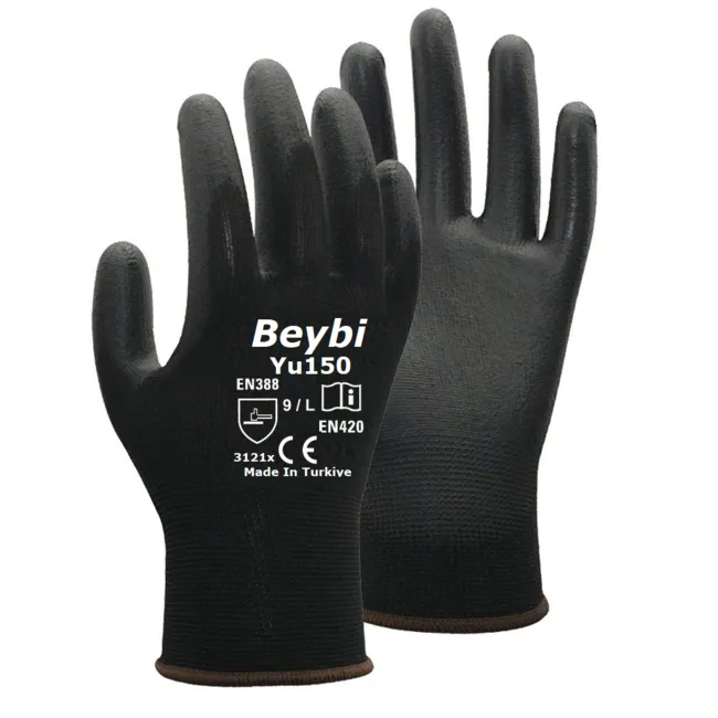 Beybi Yu150 Siyah PU Eldiven