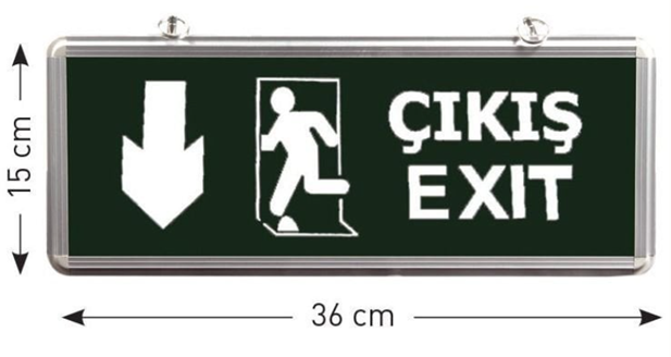 Acil Çıkış Işıklı Yön Levhası