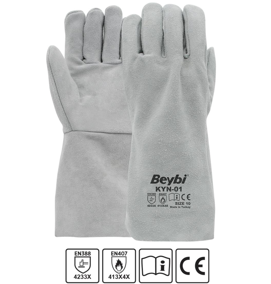 Beybi Kyn- 01 Deri Kaynakçı Eldiveni